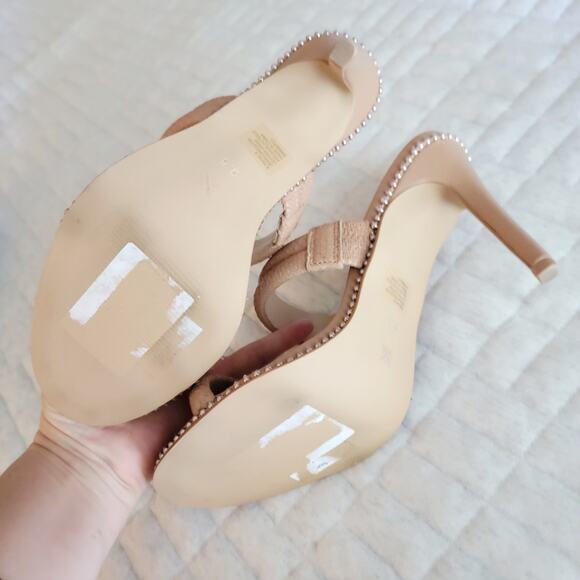 BCBG Jenni Snake-Embossed Heel Sandals Sz 9.5 - Picture 4 of 7